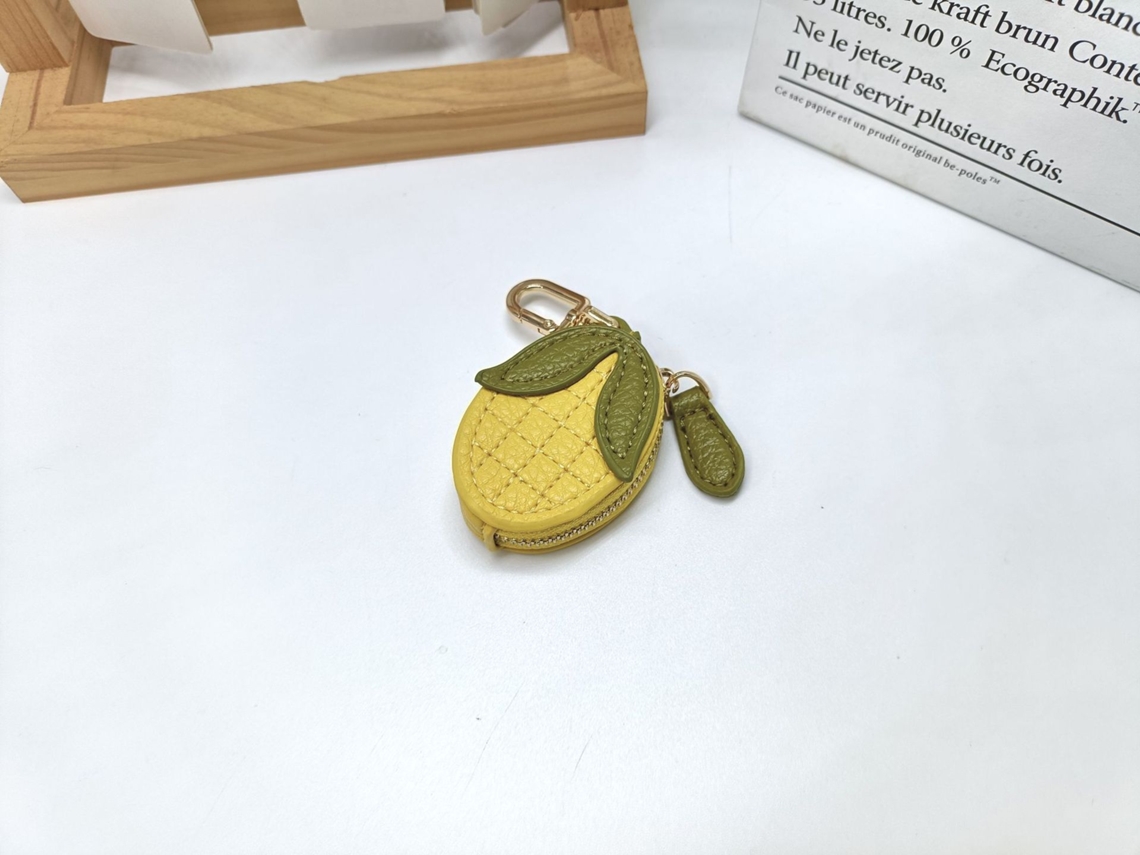 Monedero Con Forma De Fruta - Colgante Para Monedero - Maíz - Aprox. 6,5 X 4,5 X 2,5 Cm