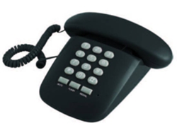 Teléfono fijo BRONDI Sirio negro