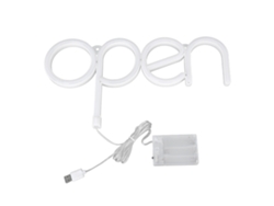 2026-cartel De Neon Abierto Brillante Led Rgb 13.8x7.3in Batería Usb Pvc Luz De Pantalla Para Tiendas Fiestas Restaurantes