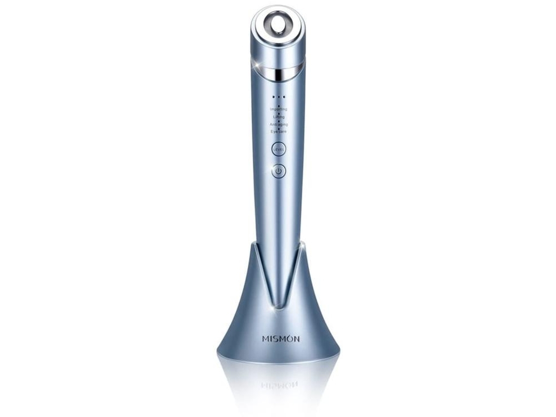 Masajeador facial Máquinas faciales Masajeador facial 4 en 1 Dispositivo facial Estiramiento de la piel Terapia de luz LED para cara Azul YEMAESRE