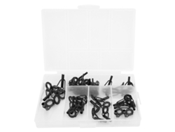 Kit de reparación de puntas de cañas de pescar con 40 piezas, anillo de cerámica, acero inoxidable, accesorios de pesca