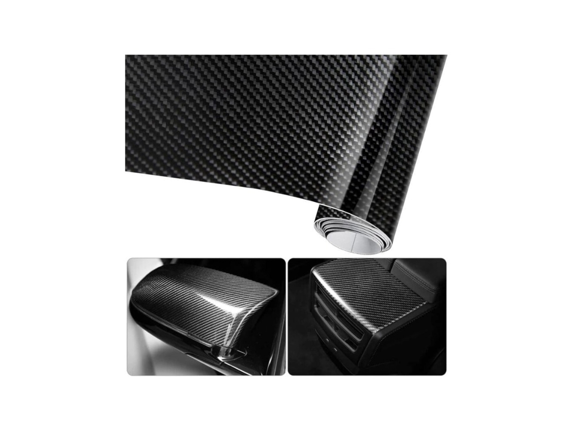 Película Impermeable De Pvc 6d Para Ventanas De Coche, 30x250 Cm Para Motocicletas Y Automóviles Henten Home Negro