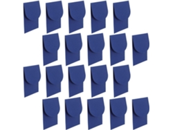 Paquete De 20 Sobres De Invitación Azul Vaquero, 18 Cm, Papel De Algodón De 300 G, Bolsillo Chino.