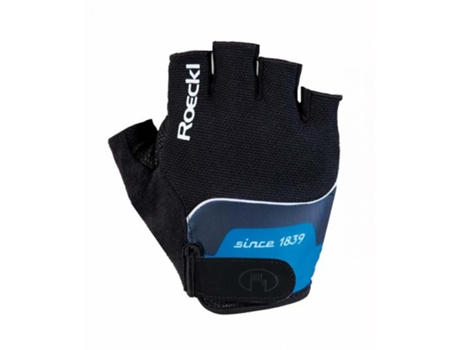 Guantes Cortos ROECKL Nano Basics Negro-Azul - El NANO es un guante de ciclismo de dedo corto que ofrece un aspecto deportivo y una gran GENERICA S...