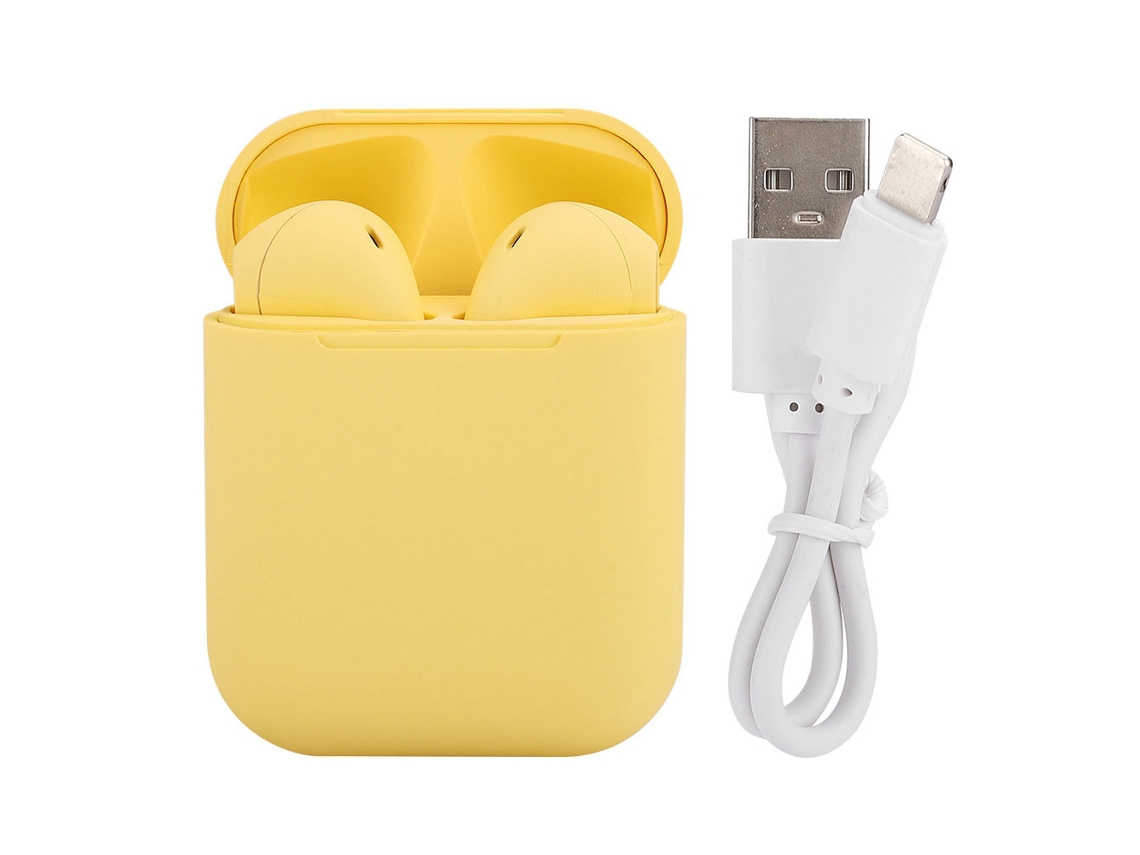Auriculares Inalámbricos Bluetooth Con Control Táctil, Diseño Deportivo Estéreo Intrauditivo Para Ios (amarillo)