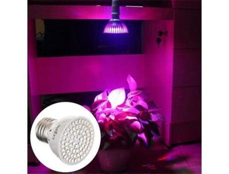 Lámpara Led SLOWMOOSE Lámpara de Espectro Completo para Plantas Semillas Flor Invernadero Hidroponía (80 Leds - E14)