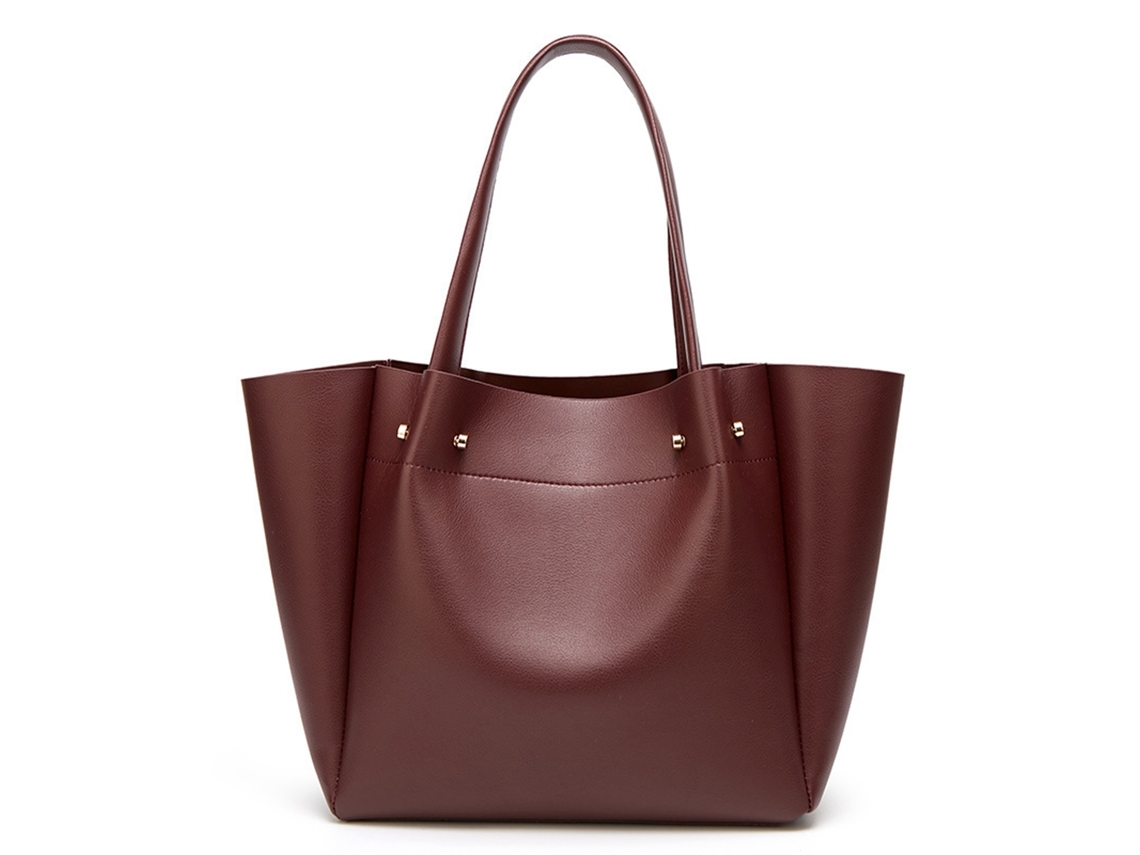 Bolso De Hombro De Pu Con Gran Capacidad, Cinturón De Cuero Multifuncional De Moda, Rojo.