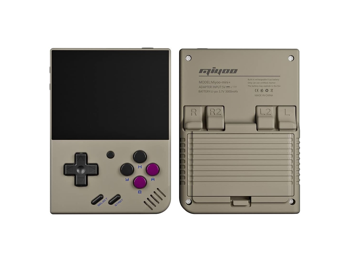 Consola de juegos portátil Miyoo Mini Plus de 3,5 pulgadas con pantalla IPS, colores opcionales, luz dorada