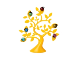 Imán para nevera con forma de árbol de baok, autoadhesivo para manija de puerta, resistente a golpes, decoración del hogar (amarillo)