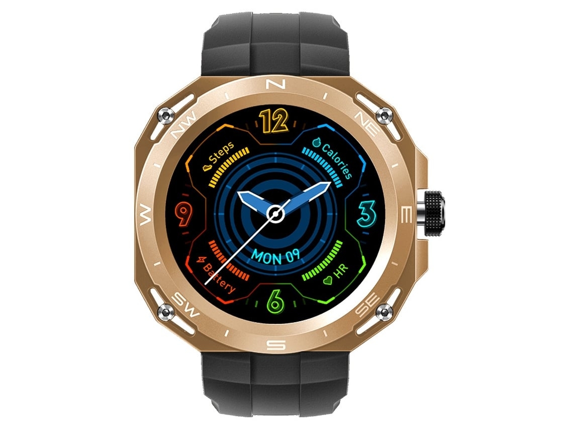 Reloj Inteligente Pantalla Hd De 1 35 Varios Modos Deportivos Dorado Yuysan