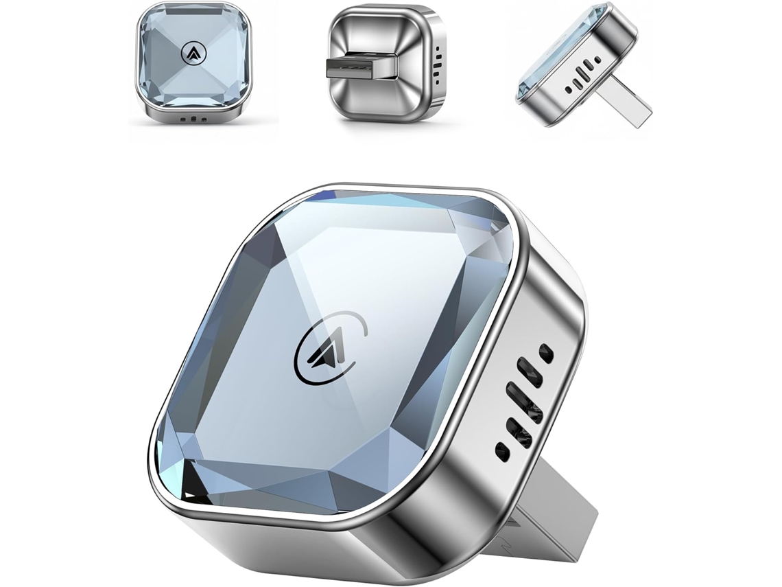 Adaptador Inalámbrico Carplay Para Android Y Iphone, Plug Play, Versión Mejorada Para Android En El Coche. Czhhmart
