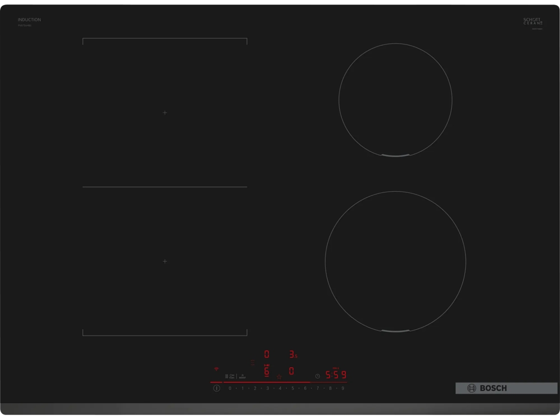 Serie 6 PVS731HB1E hobs Negro Integrado 70 cm Con placa de inducción 4 zona(s) BOSCH
