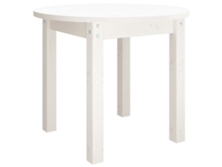 Mesa De Centro VIDAXL Blanco Madera (Ø 55x45 cm)