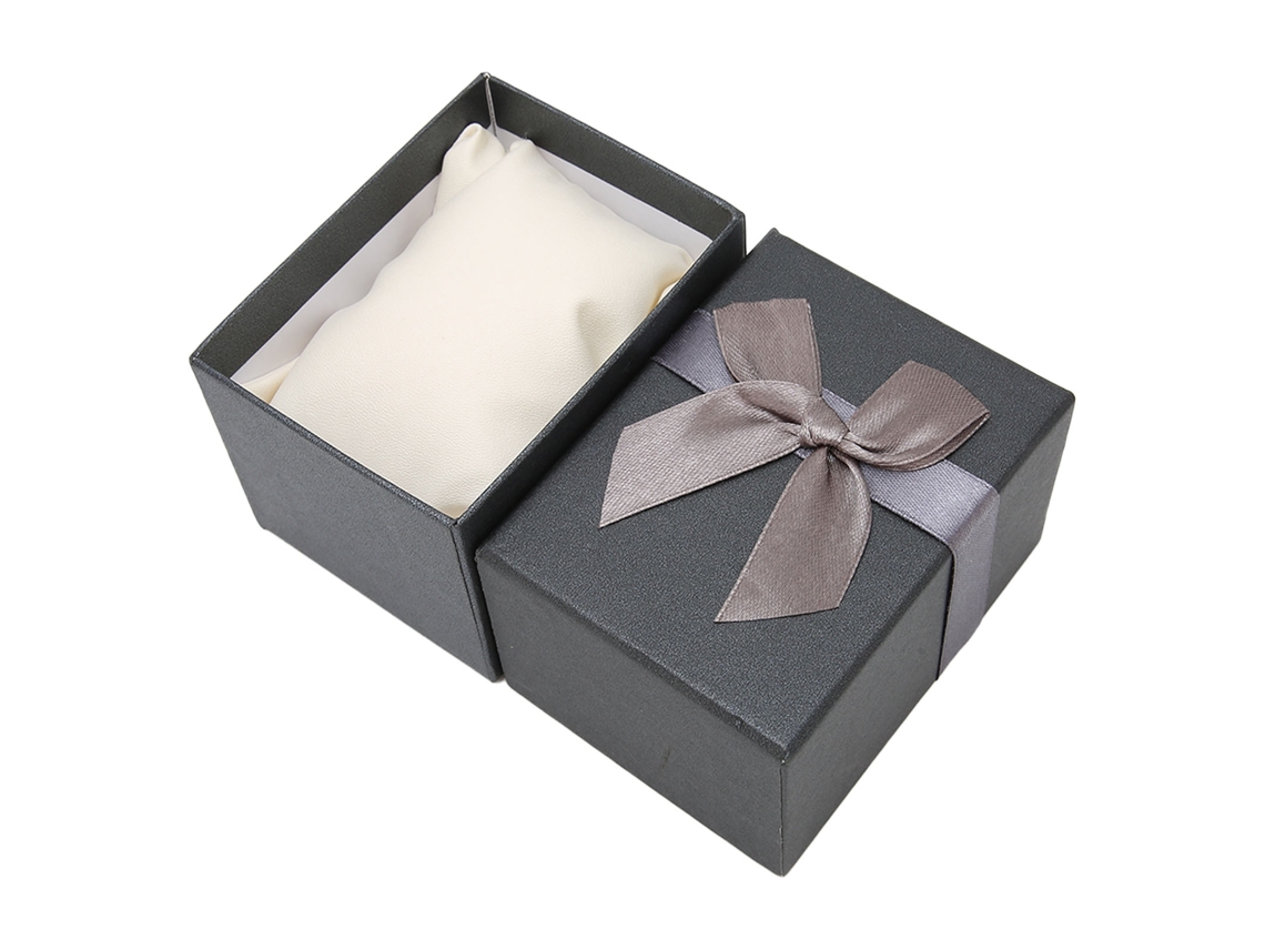 Estuche De Regalo Con Lazo Para Guardar Relojes, Color Negro