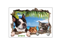2026-calcomanía Decorativa Adhesiva Removible Para Mascotas Perro Gato Rata, Decoración De Hogar Y Oficina