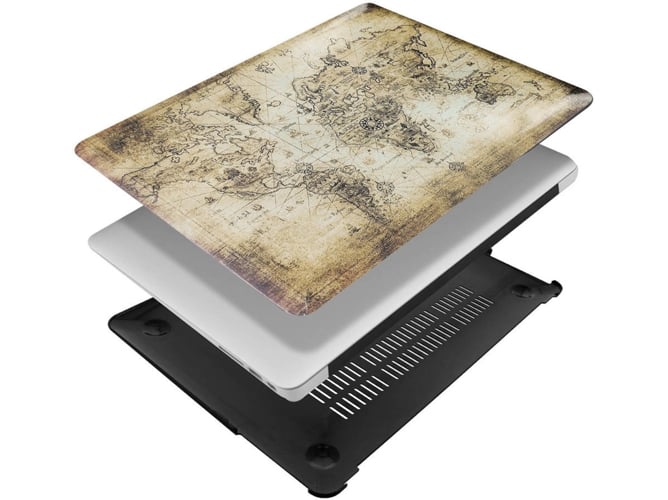 Funda AVIZAR BACK-MAP-AIR13 (MacBook - 13'')