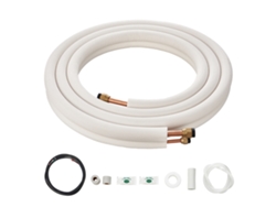 Juego de minilíneas divisorias Succebuy de 9,5 x 15,9 x 4876,8 mm, tubo de cobre de CA con cable de conexión