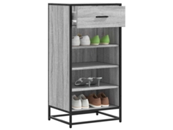 Mueble Zapatero | Armario Zapatero Madera Contrachapada Gris Sonoma 48x38x97,5 Cm