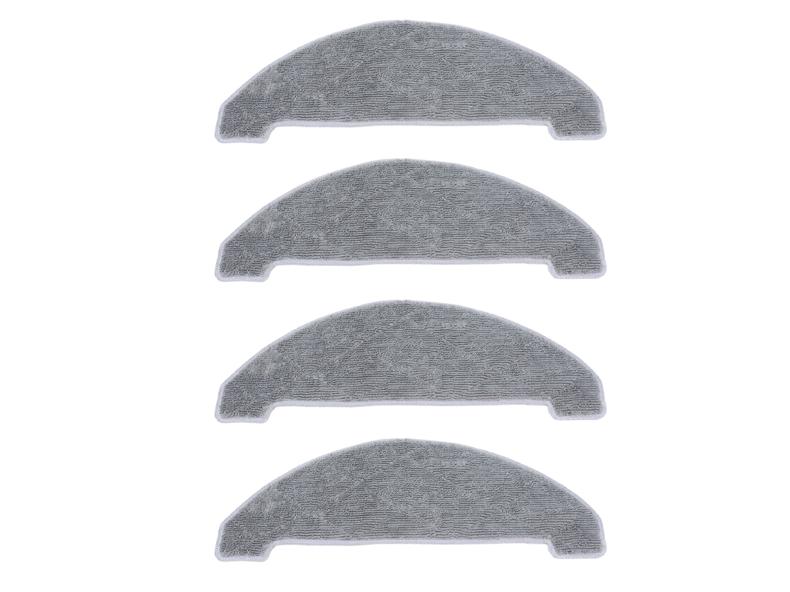 4 Paños De Fibra Para Aspiradora Xiaomi Viomi S9, Reutilizables Y Lavables.
