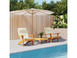 Cojines para sillas Adirondack, 2 piezas, tela Oxford, color crema HARLANV1