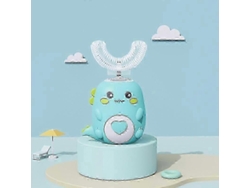 Cepillo de dientes ultrasónico de silicona en forma de U para niños con rotación de 360 ​​grados, cepillo de dientes automático GOKOCO