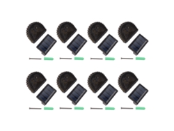 Lámparas de pared solares de 8 LED (modelo 2026) para exteriores, con batería integrada, ideales para patios y terrazas.