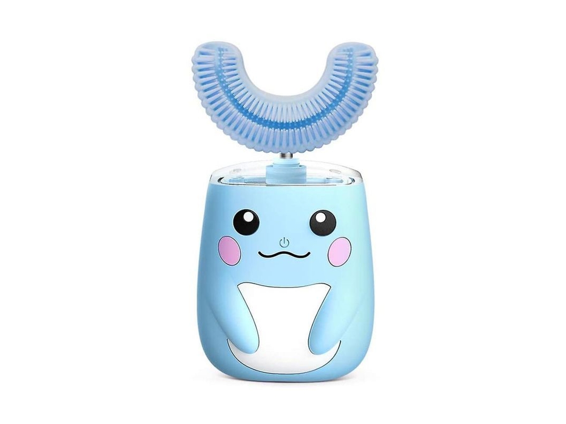 Cepillo De Dientes Eléctrico Ultrasónico Para Niños Con Temporizador Inteligente, Clasificación Ipx7, Para Niños De 2 A 8 Años, Azul.