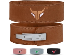 Mytra Fusion Cinturón Musculación L-2 Lever Belt Cuero Genuino - Marrón Xl