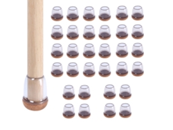 Juego de 32 protectores de silicona transparente