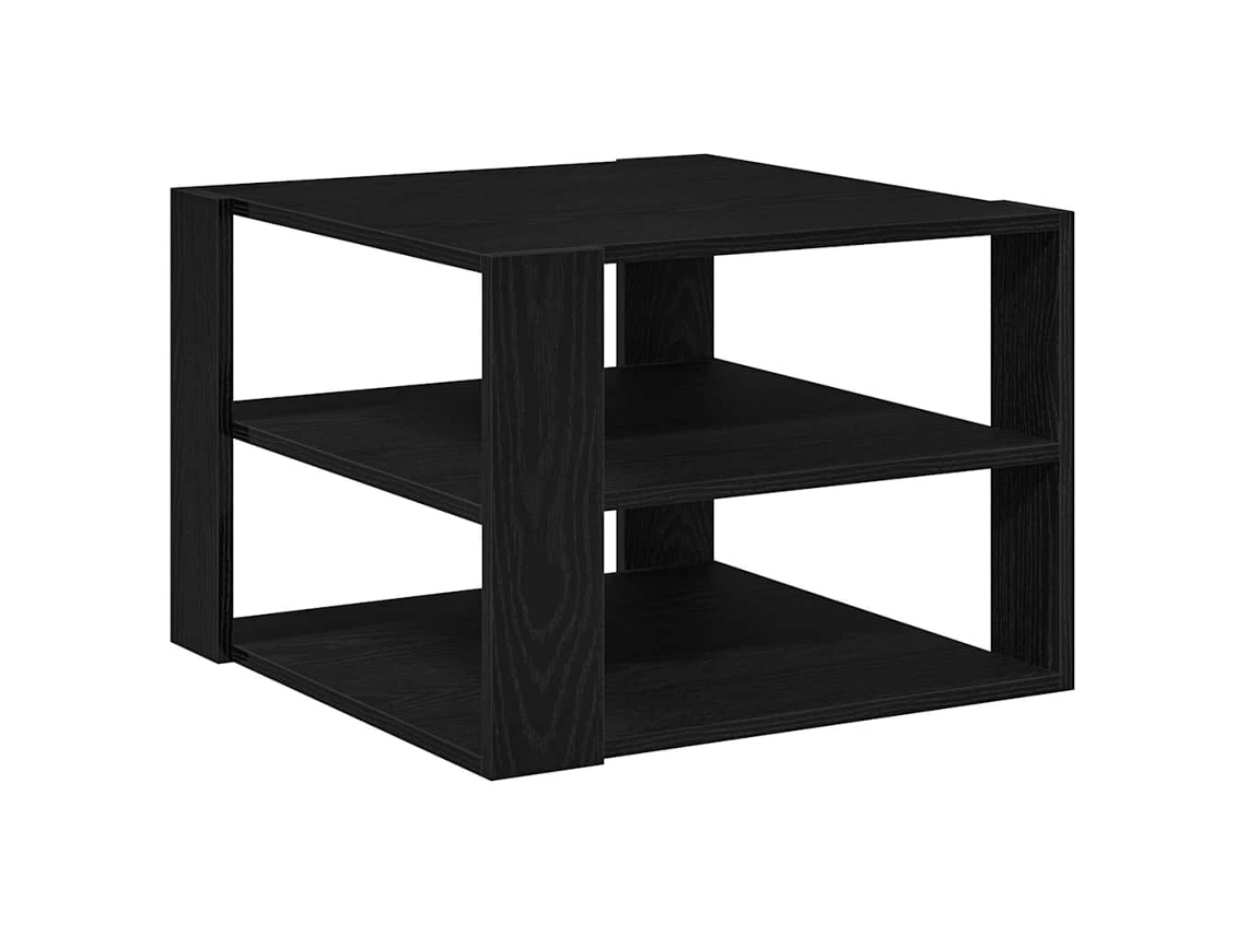 Mesa de centro HARLANV1 con tablero de roble negro (58x58x40 cm)