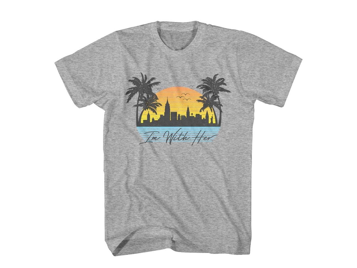 I'm With Her Sunset T-shirt Rockinstone Unisex Adults Best Sellers Size:xxl