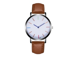 Reloj De Pulsera Unisex Con Esfera Redonda, Diamantes De Imitación, Silicona Y Movimiento De Cuarzo (rojo)