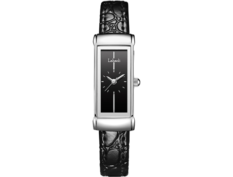 VENAXIN Retro Rectángulo Pequeños Relojes de Pulsera Reloj de Pulsera Delgado Reloj Impermeable de Fácil Lectura-Negro VEANXIN