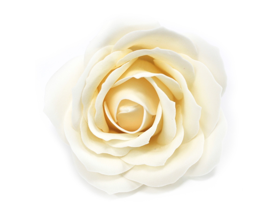 Flores Artesanais de Sabão Flor de Marfim Unidade 7.5X7 Cm