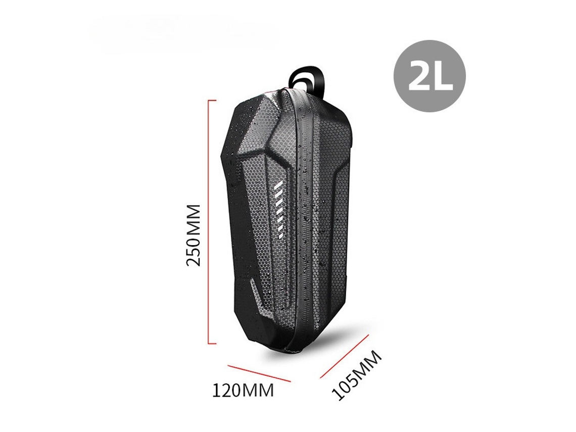 Accesorios Fwinl para patinete eléctrico de 8 pulgadas: Bolsa impermeable para manillar, bolsa delantera de 2 litros