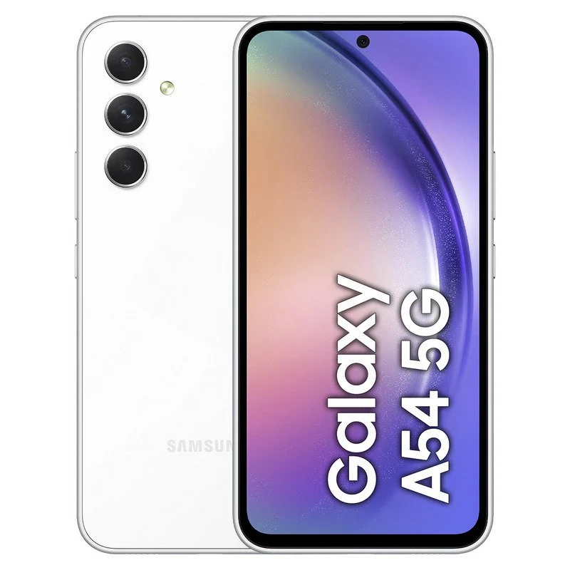 SAMSUNG Galaxy A54 5G 128GB A546B DS Blanco Telefone Reacondicionado Señales de uso Más
