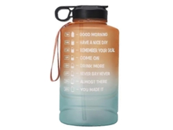 Botella De Agua Motivacional De 2,2 L, Boca Ancha, Portátil, Deportiva, Gradiente Rosewell