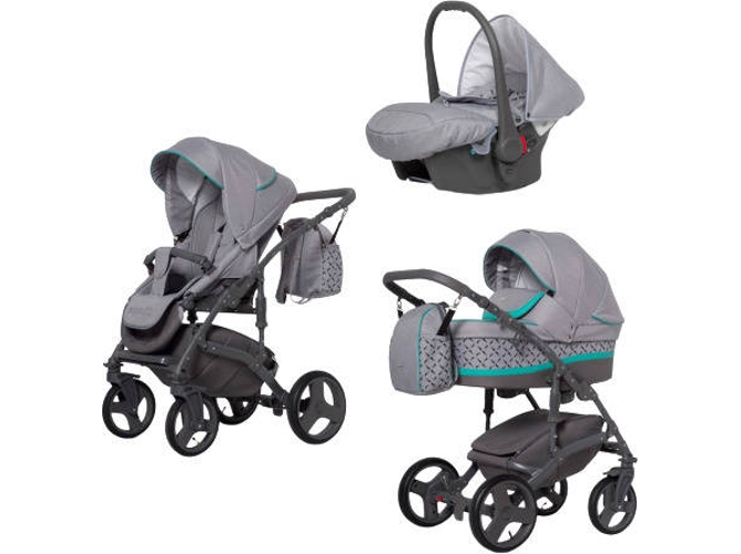 Carrito de Bebé Individual EXPANDER Astro + Carlo Isofix Ready Malachite