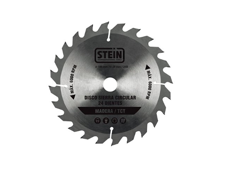 Disco sierra circular STEIN 180 mm 24 dientes