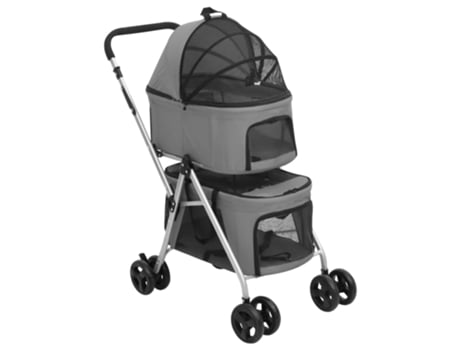 Carrito para Perros VIDAXL (83 x 48 x 97 cm - - Gris)