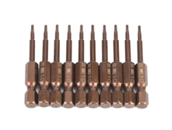 Conjunto De Bits De Parafusadeira Elétrica Magnética Hexagonal H6.3 50mm 10pcs (h6.3x50x1.5mm)