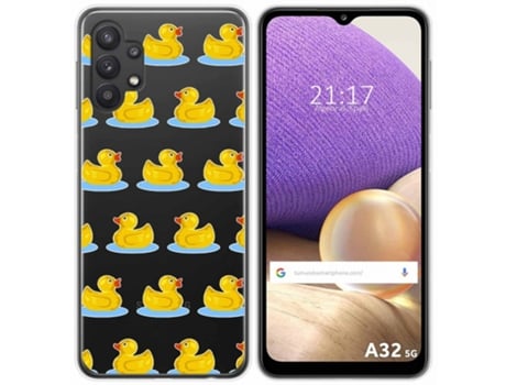 Carcasa Samsung Galaxy A32 5G TUMUNDOSMARTPHONE Dibujos Transparente Multicolor