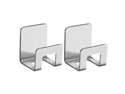 Paquete de 2 soportes para esponjas de cocina (plateados)