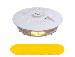 Lámpara colgante antimosquitos con 5 placas adhesivas, 4 modos, lámpara eléctrica para matar insectos, funciona con pilas y carga USB, Lu