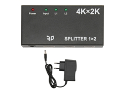 Divisor Hdmi 1 Entrada 2 Salidas 4k 2k Duplicador Espejo De Pantalla Adaptador Conmutador De Vídeo