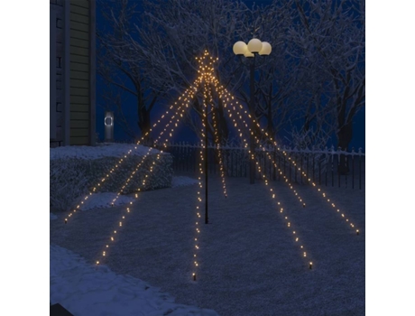 vidaXL Luces de árbol cascada Navidad interior exterior 400 LED 2,5 m