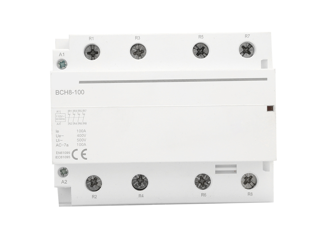 Contacto Eléctrico Ac 4p 4nc 100a 110v 50/60hz Para Rail Din Hogar