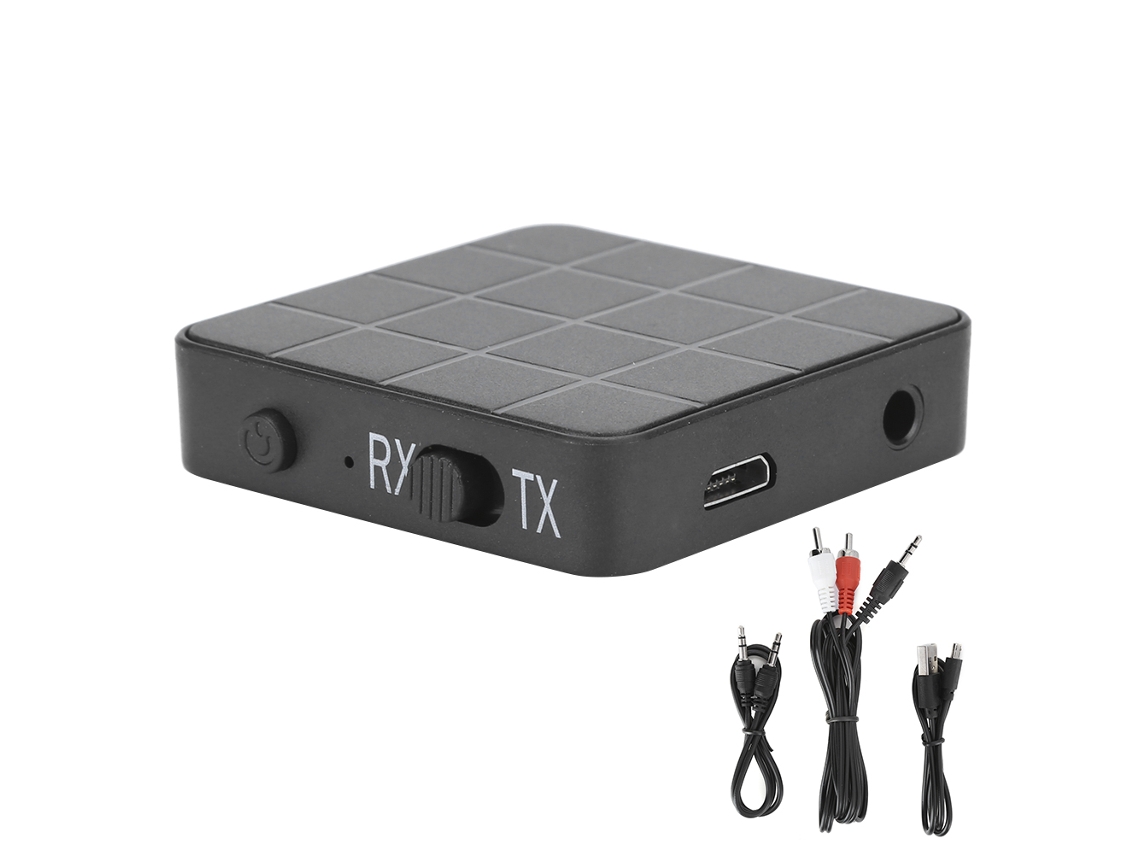 Adaptador Bluetooth 5.0 2 Em 1 Transmissor Receptor Com Cabo 3.5mm Para Áudio Sem Fio