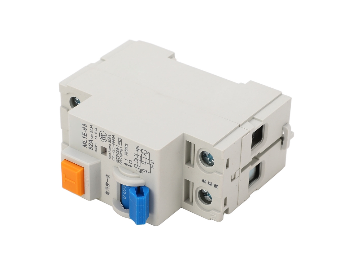 2026dz-interruptor De Circuito Com Fuga Pequeña 1p+n 32a Com Caixa De Pc Retardante De Fogo