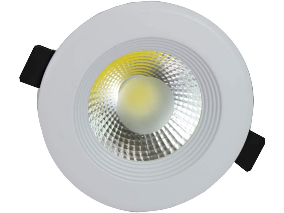 Lámpara de Techo JANDEI LED Downlight Redondo Empotrado (5W - Luz Blanca Fría - 6000K)